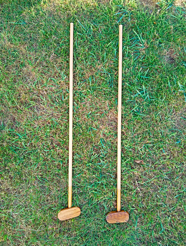 Pair wooden long handled - pair, long-handled