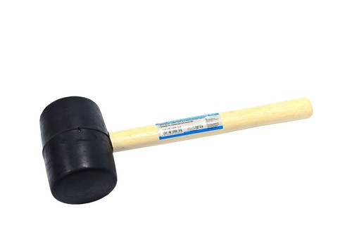 Hilka 32oz black rubber mallet - hilka,