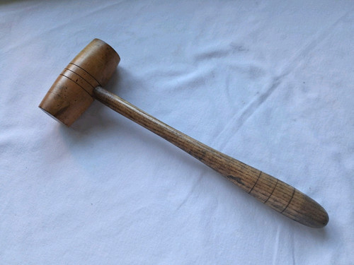 Small vintage wooden mallet