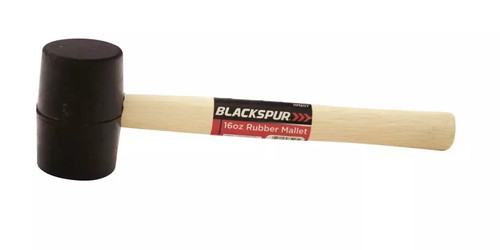 16oz rubber mallet - rubber, with