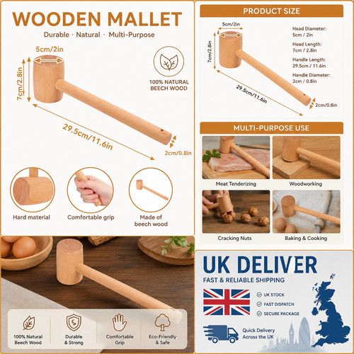 Wooden mallet 295mm high - mallet,