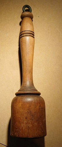Victorian wooden potato mallet - wooden,