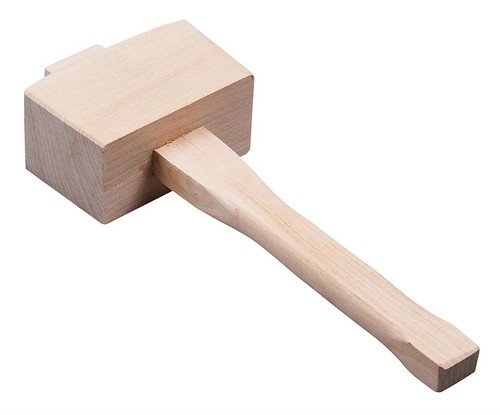 Wooden mallet head hammer - wooden,
