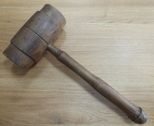 Vintage wooden mallet - vintage,