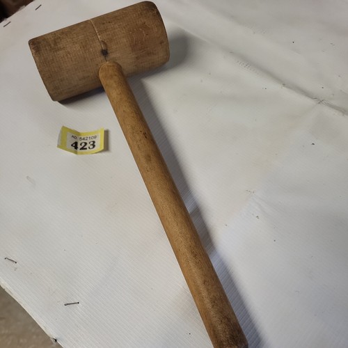 Vintage wooden mallet - wooden, 1/4"