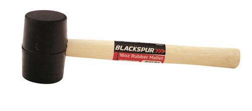 16oz rubber mallet wooden - rubber,