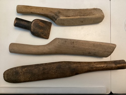Four vintage lead work - four,