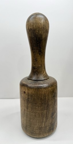 Vintage hand turned wooden - hand,