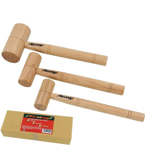 Neilsen 3pc wooden - 3pc, mallet