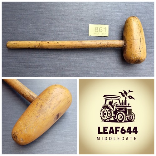 Wooden bossing mallet old - mallet,