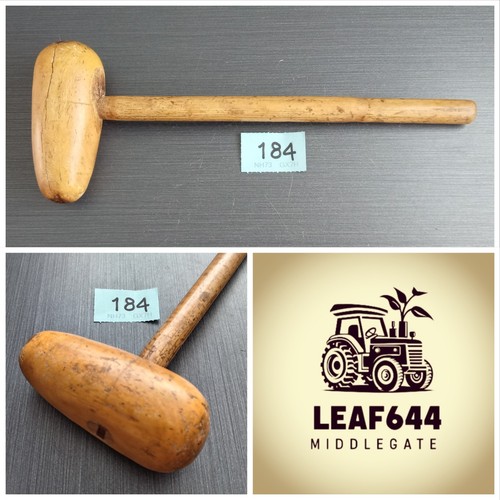 Vintage wooden bossing mallet - wooden,
