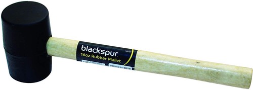 16oz rubber mallet - mallet, wooden