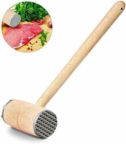 Wooden meat mallet - wooden, steak